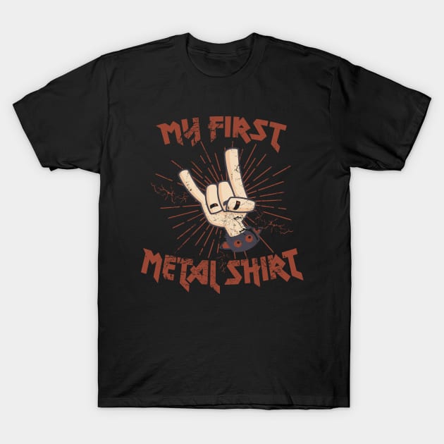 First Metal Shirt T-Shirt by BestsellerTeeShirts